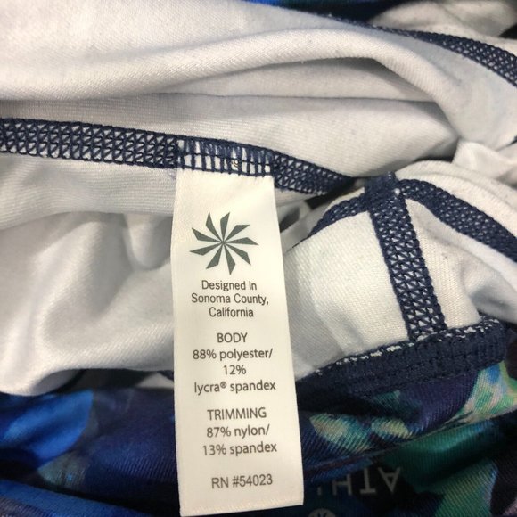 Athleta Women's Sz XS Mystique Chaturanga Capri Leggings Mesh 212389-01 - Picture 9 of 11